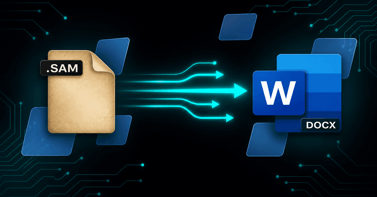 Converting Ami Pro .SAM to Word (DOCX): What Survives and What Does Not