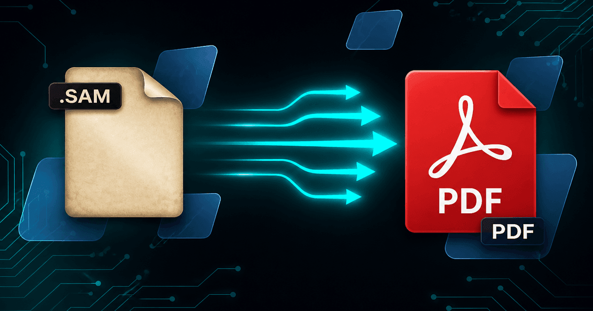Converting Ami Pro .SAM to PDF for Long-Term Archives