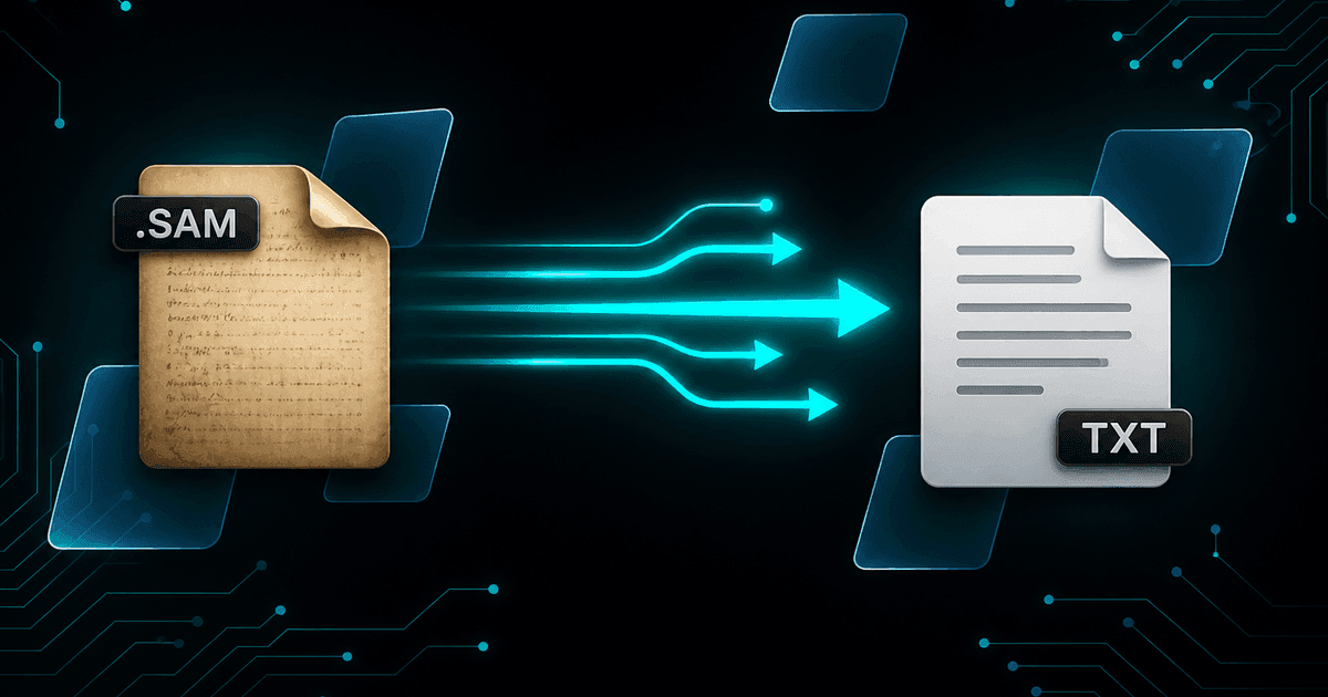 Extracting Plain Text from Ami Pro .SAM Archives